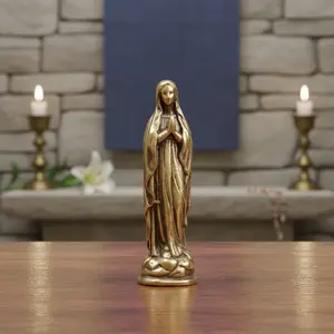 Statue - Elegant Figure with Outstretched Arms, Brass Figurine for Home, Office, Church, Wedding, Christmas Decorations