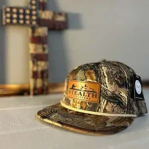 Richardson 256p Stealth Outfitters Real Tree Vintage Trucker Style Hat with Duck Logo Camouflage Design