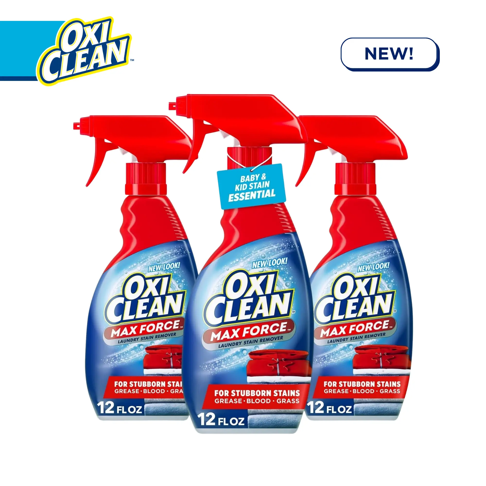 Oxiclean Max Force Laundry Stain Remover, 3 CT