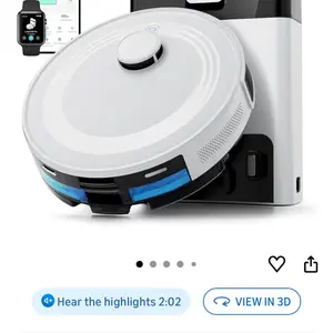 Lefant LiDAR Robot Vacuum and Mop, 90-Day Self-Emptying, 190° PSD Obstacle Avoidance, Customized Cleaning, Multi-Floor Mapping, 5500Pa Strong Suction, 140 Min Runtime, WiFi/Alexa/APP/iWatch, M2 Pro