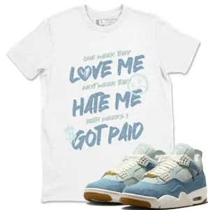 I Got Paid Unisex T-shirt, AJ 4 Denim Shirt, Denim 4s Outfit, Gildan 5000 Shirt, Summer T shirt 100% Cotton, Classic Fit Casual Short Sleeve Tee