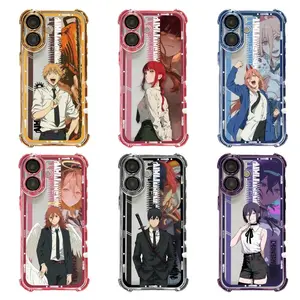 Chainsaw Anime Style Phone Case For iPhone 17 Promax 16 15 14 13 12 11 Plus Pro Max 17Air and Samsung S26 S25 S24 S23 S22 S21 FE Plus Ultra - Anti Drop Full Perfect Aesthetic Printed Soft TPU Case anti-drop shell