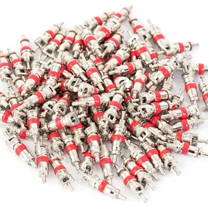 100Pcs Premium Tyre Tire Valve Cores, Valve Stem Core Part Replacement, Universal for Most Models of Cars, Trucks, Motorcycles and Bicycles