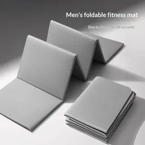Foldable Portable 6/8mm Thick men women Yoga Mat Extra Wide Extra Large Non Slip Exercise Mat Home Gym Pilates Gray Pink Purple Blue Green