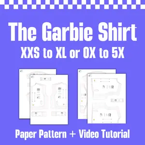 The Garbie Shirt - PAPER - T-Shirt Sewing Pattern