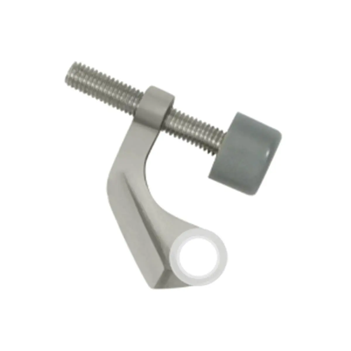 212 MAIN Hinge-Mounted Pin Stop, Door Hardware for Brass Hinges, Satin Nickel Finish, Weatherproof, Solid Brass Construction, True Functionality