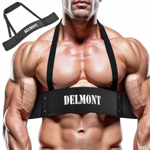 Delmont Arm Blaster for Bicep Curl | Adjustable Arm Isolator with Foam Padding & Durable Aluminum Frame, Muscle Building & Strength Training Equipment for Bodybuilding, Gym & Home Workouts
