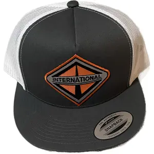 Yupoong 6006 trucker hat with international trucks patch