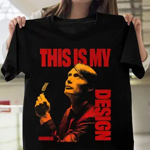 Hannibal Elegant Darkness Black Tee – Cult Horror Aesthetic Inspired Graphic T-Shirt, Unisex Streetwear