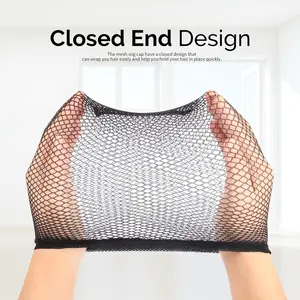 6PCS Wig Cap, 6PCS Black Mesh Wig Cap Net, Closed End Hair Mesh Net, Liner Weaving Caps for Women, Men, Kids, Wig Caps for Halloween, Cosplay