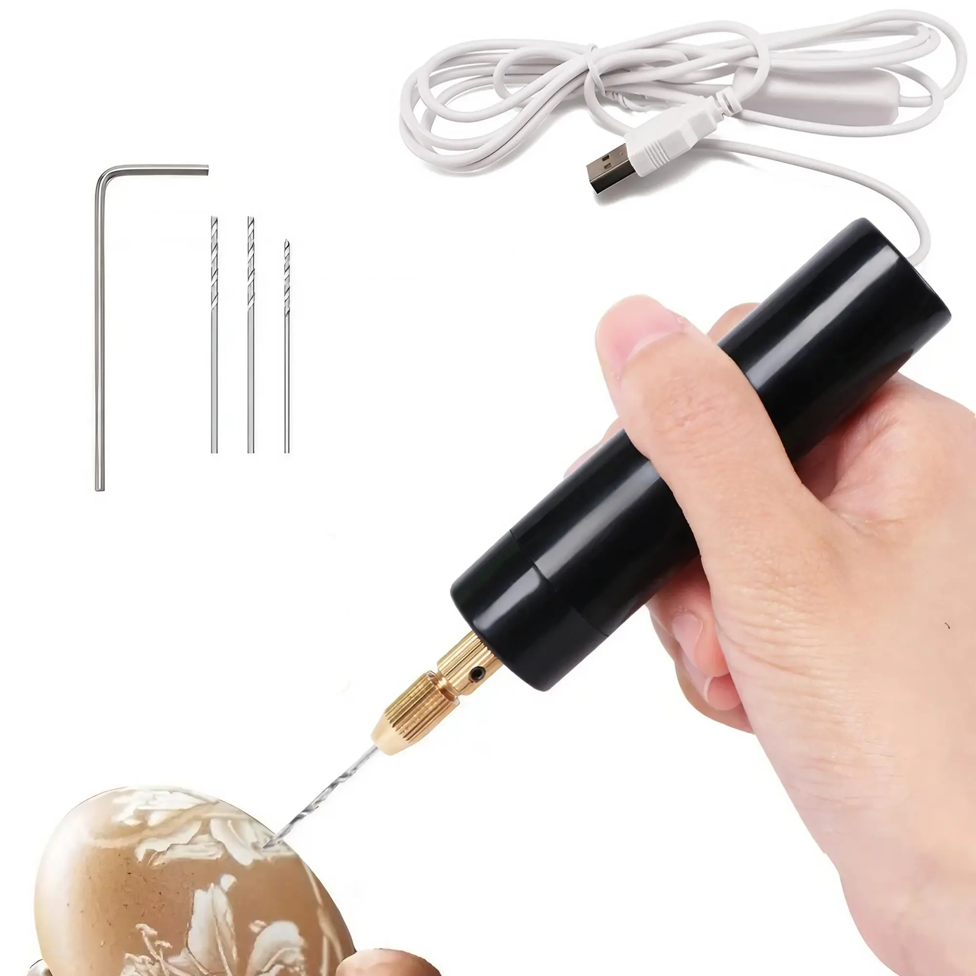 Portable Mini Electric Drill Set, USB Rechargeable Precision Engraving Tool, Multifunctional Handheld Electric Tool for Jewelry Making, Rotary Tool, High Precision Tool, Work Tools