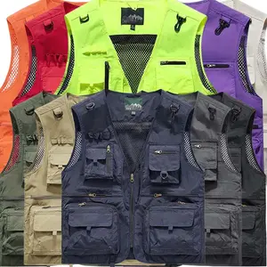 Outdoor vest; summer loose quick-dry casual workwear fishing vest; photographer’s chest vest/workwear vest; Western style; farm workers summervibes