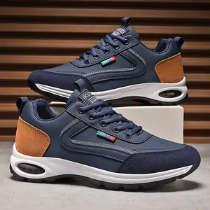 New 2026 spring and summer men's sports and casual shoes, lace-up running shoes, soft-soled and soft-surfaced driving shoes