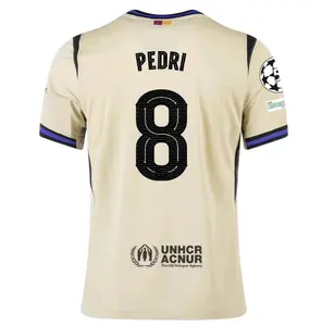 Away 25 26 Short sleeveSoccerJersey No.8 Pedri