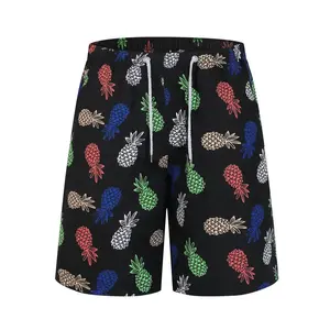 Men's Beach Shorts 3D Print Cartoon Pineapple Graphic Shorts Swim Trunks Summer   Holiday Harajuku Hawaiian Shorts