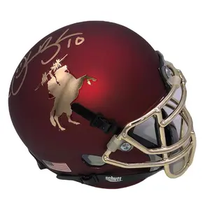 Derrick Brooks Signed FSU Seminoles Schutt Unconquered Mini Helmet - JSA