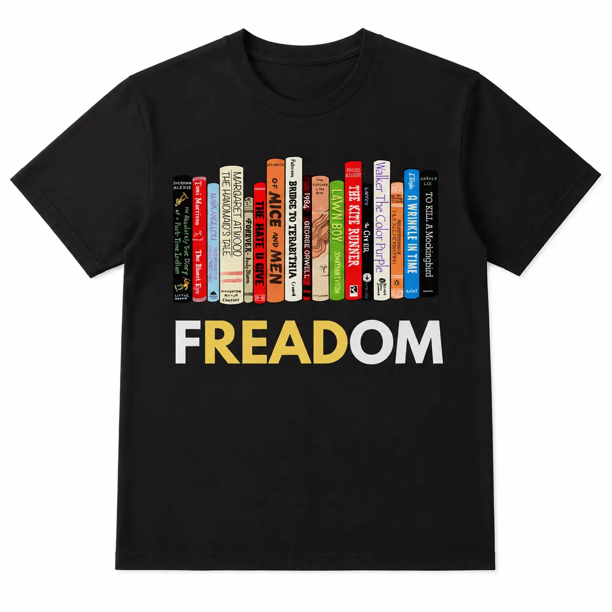 Banned Books Shirt, I'm With The Banned, Read Banned Books T-Shirt, Librarian Gift, Reading and Social Justice Shirts, Freadom Shirt for Women Men Cotton