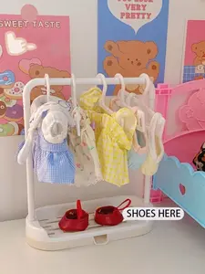 Cute Doll Clothes Hanger Set Compatible with Labubu, Perfect for Collecting Dolls, Includes Adorable & Accessories
