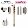 O.H.B 5-in-1 Blow Dryer Kit - Brushless Motor Hair Dryer Brush, Auto-Wrap Curler, Paddle/Oval/Thermal Brushes, Fast-Drying Nozzle, Straightener, Low Noise, 1200W, Frizz Control, Bouncy Curls, Hair Transformation, Salon Finish, Holiday Gift Set