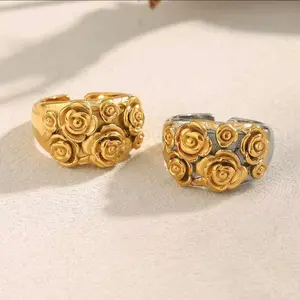 Rose Bouquet Dome Ring