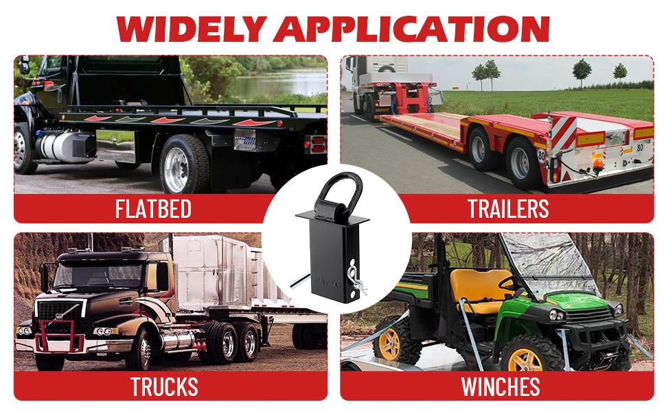 16200lbs Trailer Stake Pocket D Ring Tie Downs 6 Pack for Flatbed Trucks Trailers 1/2" Hitch Pin Standard 2" x 4" Stake Pockets Secure Anchors 16200lbs Trailer Stake Pocket D Ring Tie Downs 6 Pack for Flatbed Trucks Trailers 1/2" Hitch Pin Standard 2" x 4" Stake Pockets Secure Anchors