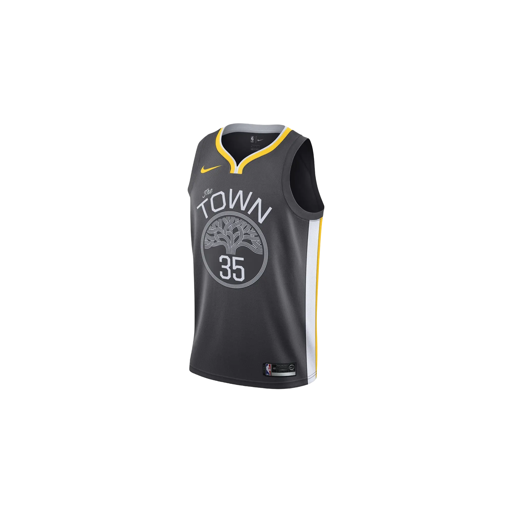 NBA GS Warriors “The Town” Swingman Jersey "Durant" 877205 061