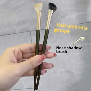 Scythe Angled Shadow Highlight Brush Makeup Contour Brush Angled Half-Fan Nose Shadow Brush Beauty Tool Cosmetic Brush Set In Stock