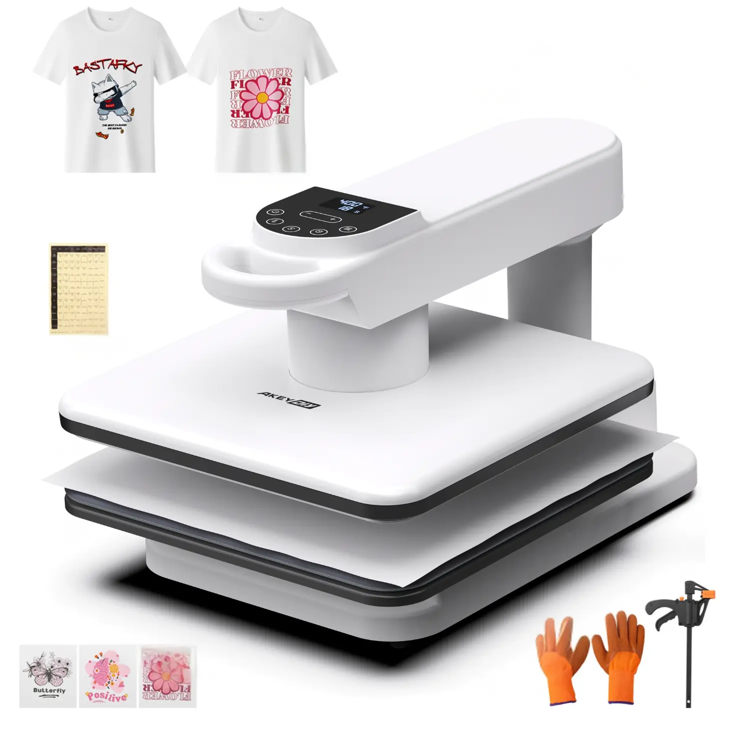 Swivel Auto Heat Press-White