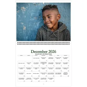 365 Days of Young King Energy|A Year of Affirmations for Black Boys| 12 Month Calendar | Wall Calendar | Monthly Calendar | (US & CA)