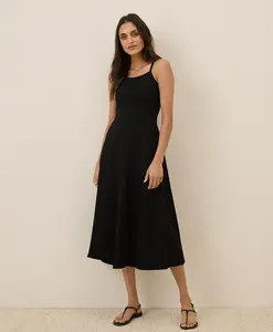 Women's Fit & Flare Midi Dress