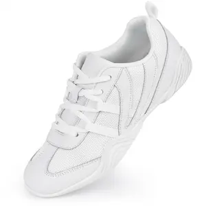 Cheer Shoes Women Outdoor Sport Shoes Tennis Athletic Flats Walking Sneakers for Girls White