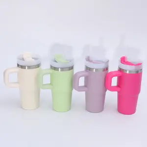 Kids Stainless Steel Insulated Tumbler with Soft Silicone Straw, Spill Proof Travel Cup, Reusable Cold Drink Water Bottle for Toddlers
