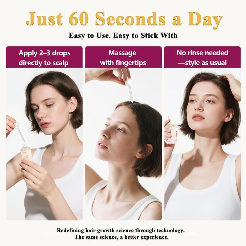 【Buy 1 Get 1 Free】Crown Serum Hair Regrowth Serum for Hair Loss & Thinning – Less Shedding, Fuller Hair, Fast Absorbing, No Grease Ginseng Haircare