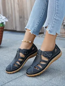 Women's Sporty Sandals Casual Sandals Adjustable Sandals Cross Strap Hollow Out Breathable Velcro Comfort Lightweight Daily Wear Outdoor Hiking Walking Shoes