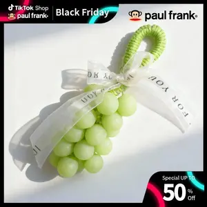 Paul Frank & Vireo Proro Grape Soap on a Rope – Handmade DIY Decorative Grape Soap, Natural and Gentle, Moisturizing and Cleansing, Long-Lasting Fresh Scent, Perfect for Home Décor and Bathroom, Aesthetic & Creative Christmas Gift