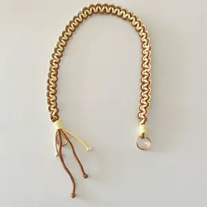 Oblique Strap Handmade Strap Woven Color Pattern Polyester Rope Shoulder Bag Strap Replacement Shoulder Strap