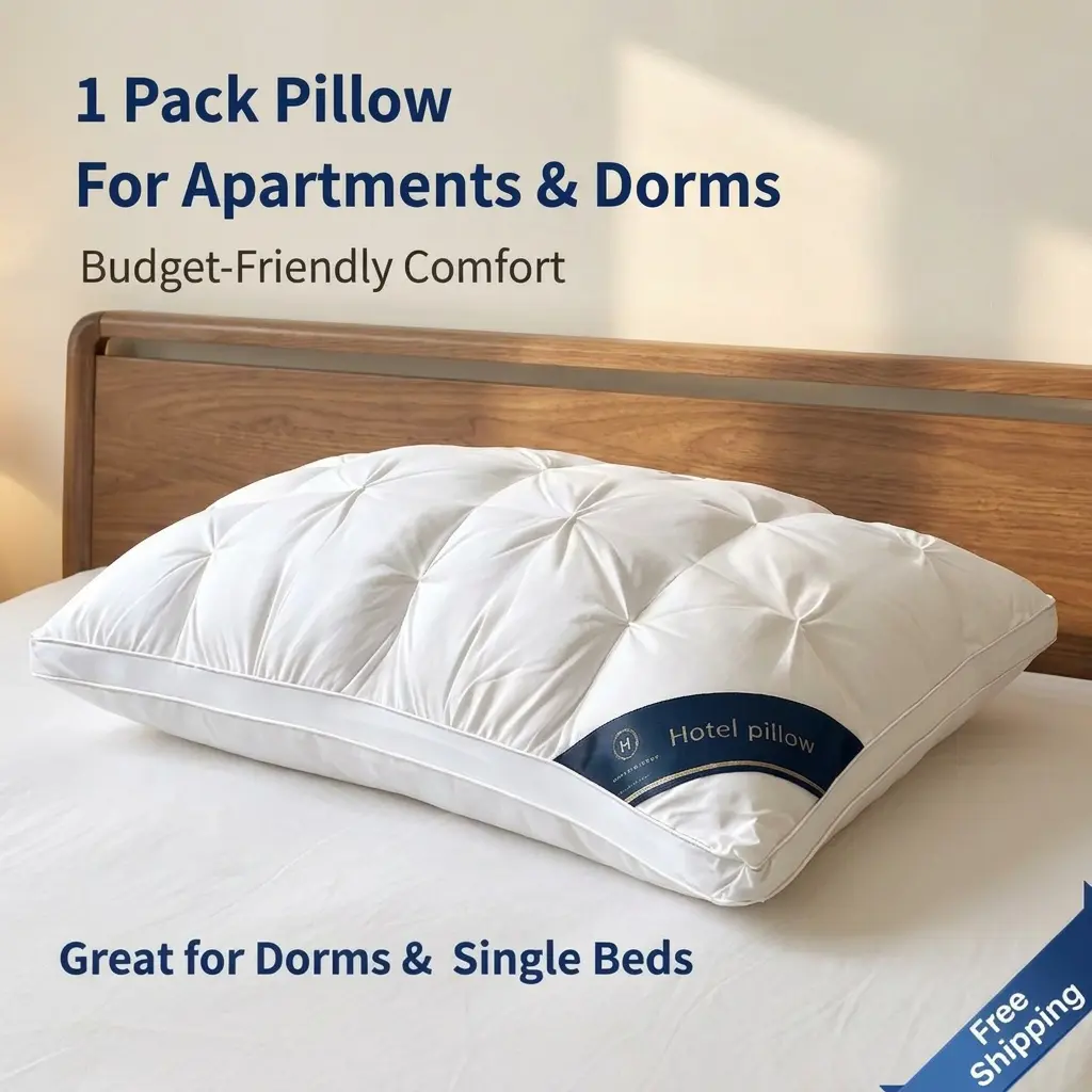 Havnna Bed Pillows 1/2/4 Pack for Sleeping, Soft Hotel Quality Pillows for Apartments, Dorms & Guest Rooms, Breathable Machine Washable Pillows for Side and Back Sleepers