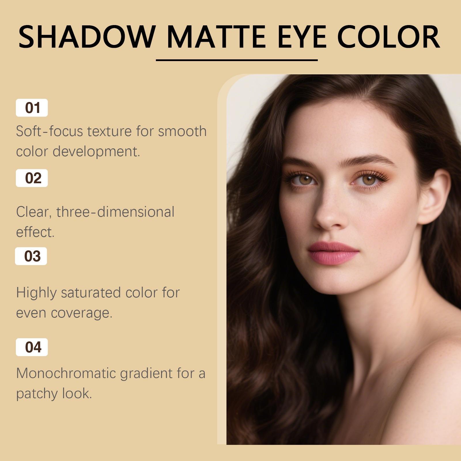 Zephoco matte single eyeshadow — natural color payoff, long-lasting wear, portable for touch-ups