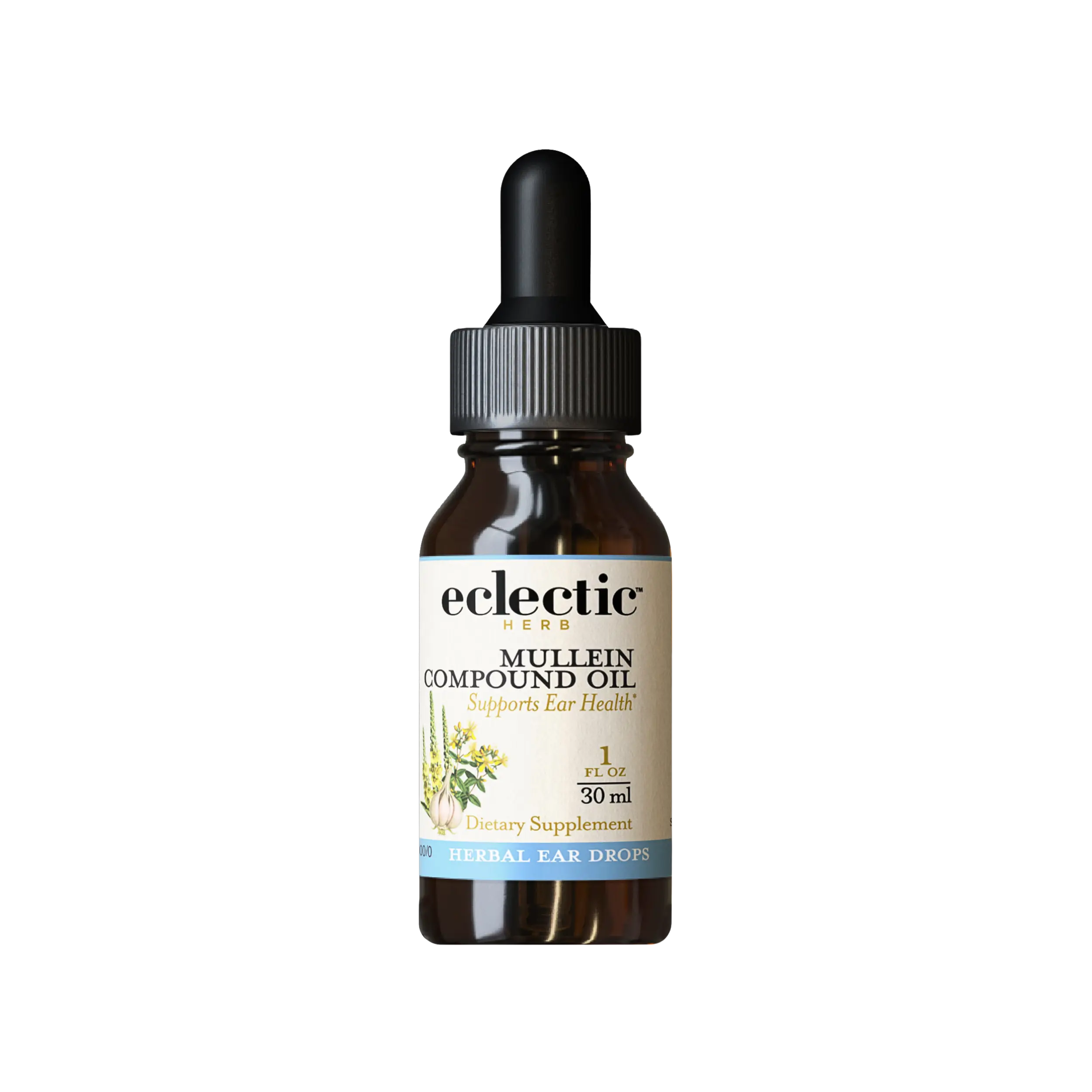 Eclectic Herb - Mullein Compound Oil for Kids | Natural, Gentle Support for Healthy Ears & Ear Wellness | Non-GMO