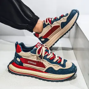 GGOR 2026 Men'S Four Seasons Casual Shoes| Versatile Forrest Gump Sneakers, Live Streaming Trendy Sports Shoes, Microfiber Upper, Rubber Sole, Fabric Inner, Lace Closure, Low Top Design