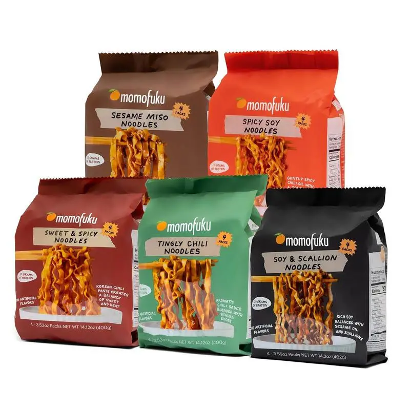 HOT!!! MOMOFUKU Noodle Variety Pack | Soy & Scallion, Spicy Soy, Tingly Chili | 15 Servings, 16.75oz | Instant