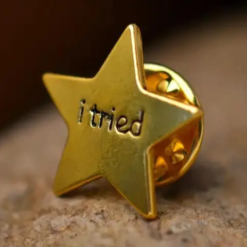 Star & Letter Design Brooch, Cute Clothes Brooch for Women & Men for Party, Daily Clothing Decor, Trendy All-match & Exquisite Brooch for Birthday Gift