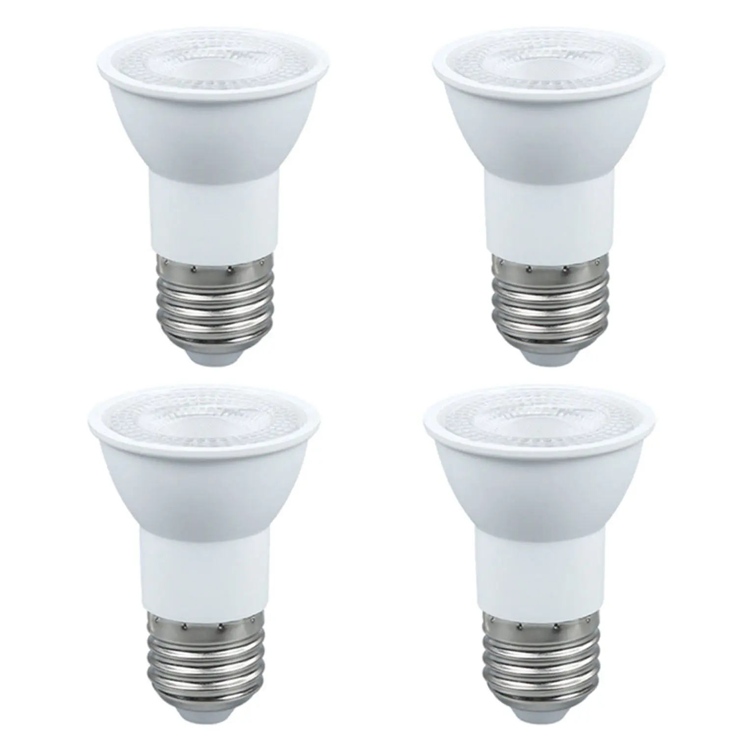 4 Pack PAR16 LED Flood Light Bulb 5.5W 50 Watt Equivalent 500 Lumens Dimmable E26 5000K Daylight LED Flood Light Bulbs for Security Led Spotlight Indoor Led Recessed Light Bulbs