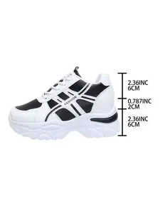 Pure Minimalist Inner Heel Casual Sports Shoes, Walking Shoes, Ideal for Office Commute, School, Daily Walks, Soft Sole, Versatile Pairing, Footwear