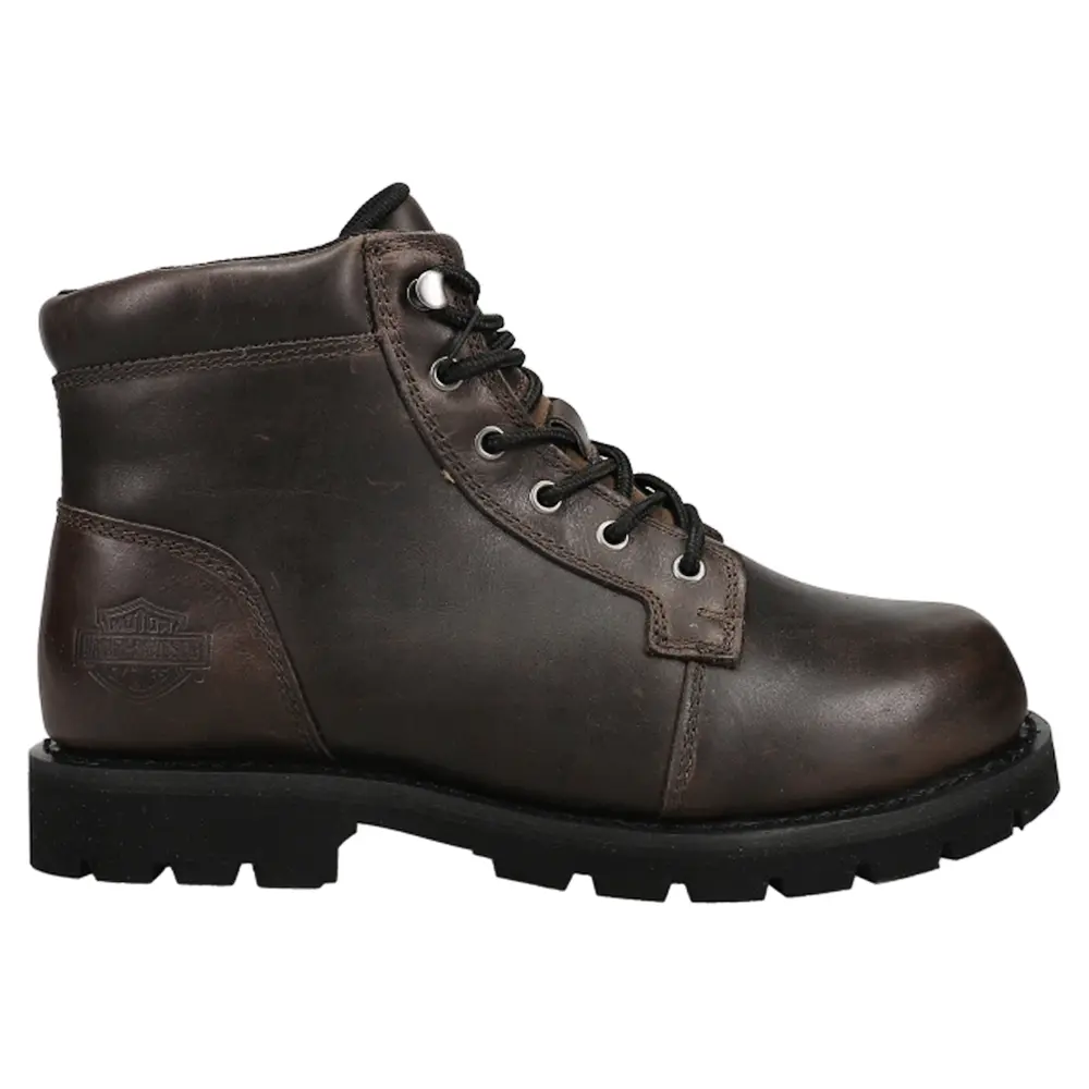 Harley-Davidson Mens Pearson Leather Motorcycle Casual Boots Ankle - Brown Harley-Davidson Mens Pearson Leather Motorcycle Casual Boots Ankle - Brown