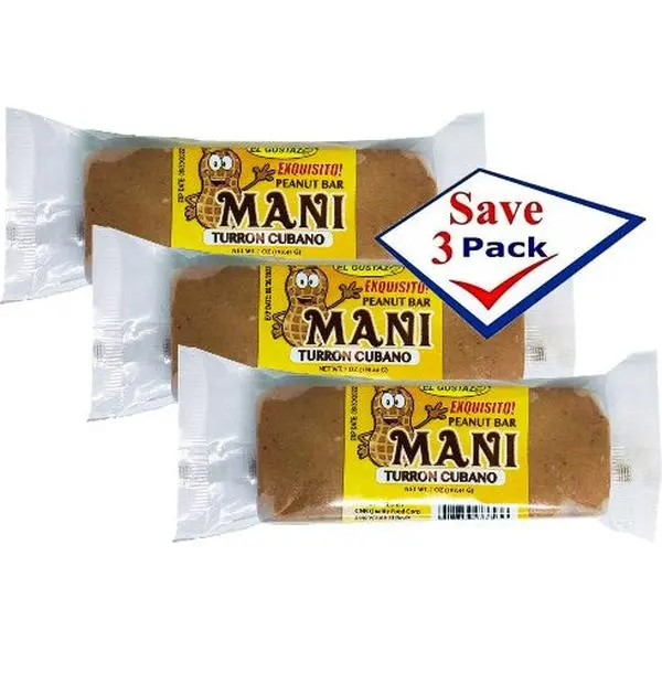 Turron de Mani Cubano 7 oz Pack of 3 Turron de Mani Cubano 7 oz Pack of 3