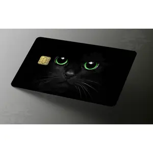 Adorable Black Cat Credit Card Skin