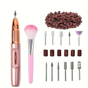 Portable Electric Nail File Machine, Compact Design for Home Use, Five-In-One Manicure Tool, Long-Lasting Battery Life, Nail Art Tool