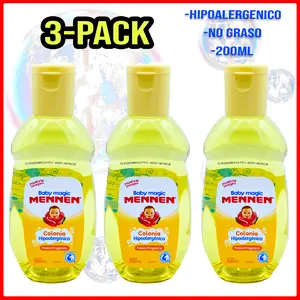 Mennen Baby Magic Cologne Hypoallergenic 6.76 fl oz 3-PACK - Colonia Mennen Para Bebe Hipoalergenica 200 ml by Mennen