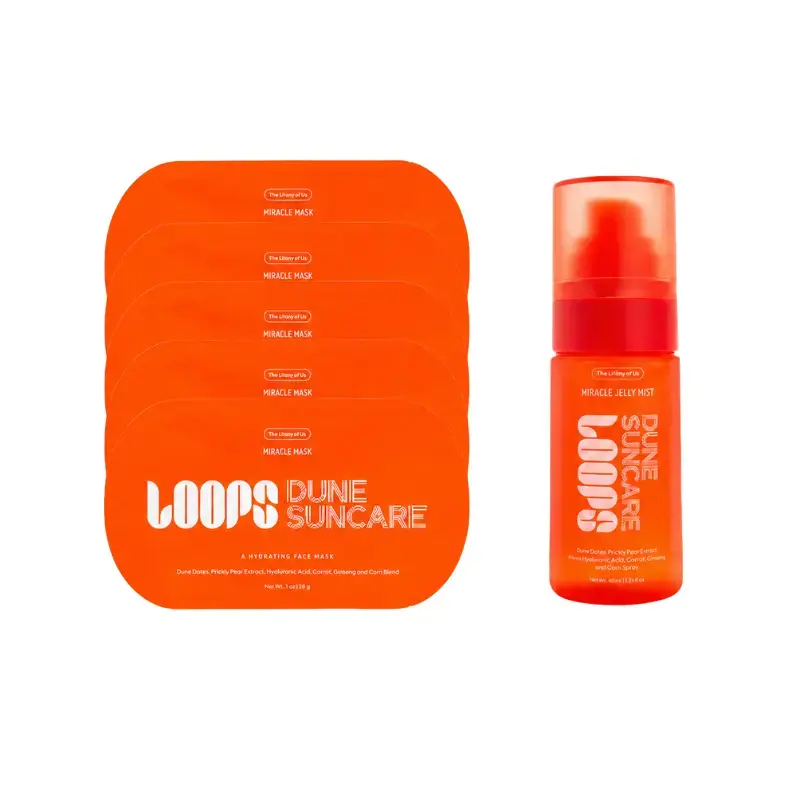 LOOPS x DUNE The Lifeguard After Sun Cooling Skincare | Miracle Mask, Jelly Mist & Duo Bundle